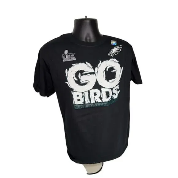 NEW Philadelphia Eagles Super Bowl LIX Champions go Birds 2025 Official T-Shirt - Picture 2 of 5
